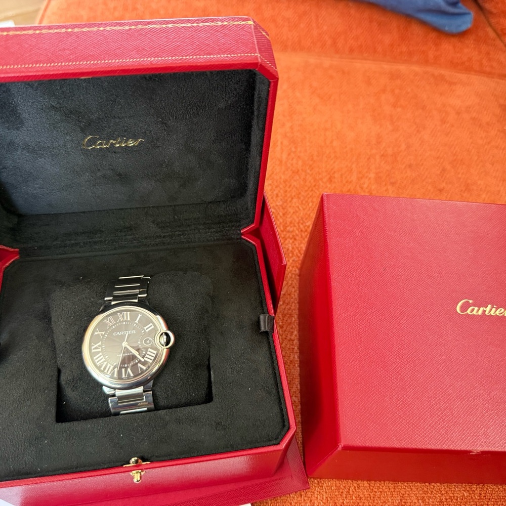 Cartier Black Dial Stainless Steel Ballon Bleu Watch - Picture 5 of 8